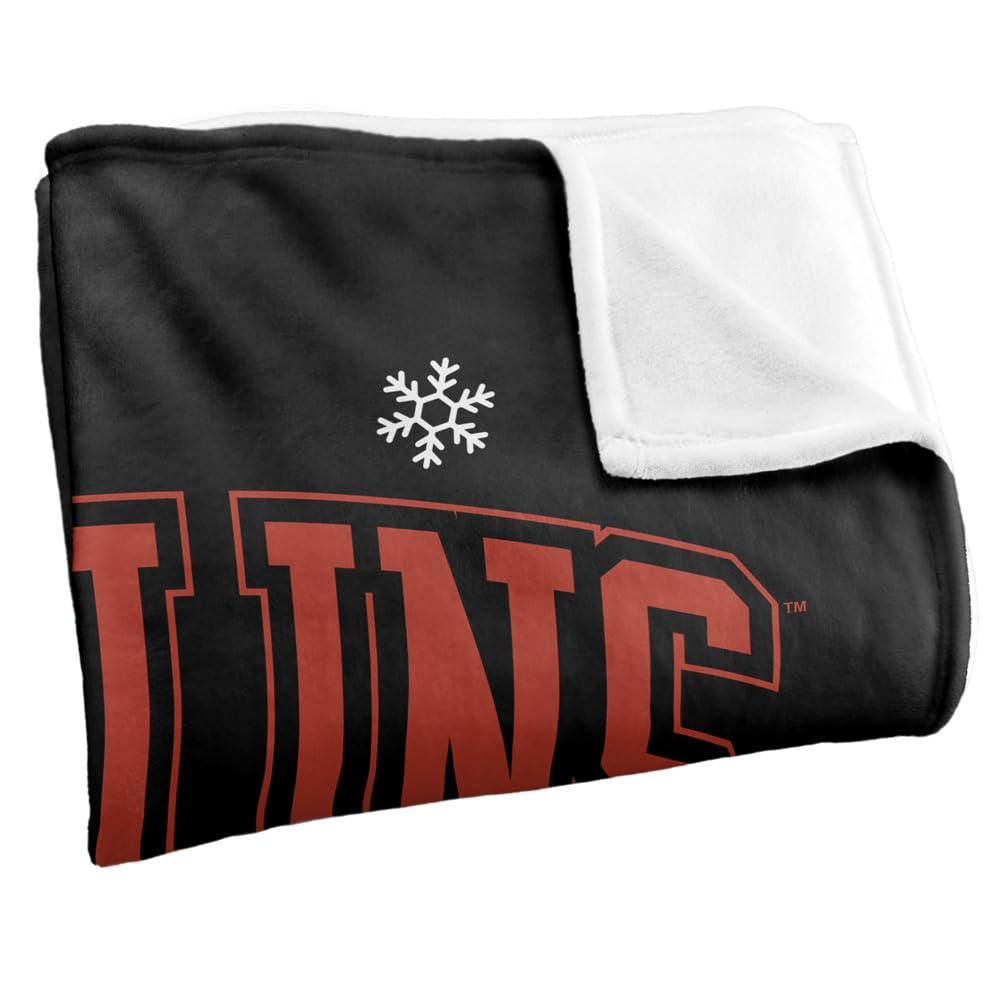 Multicoloured - Side - Gremlins 1984 Fleece Christmas Blanket