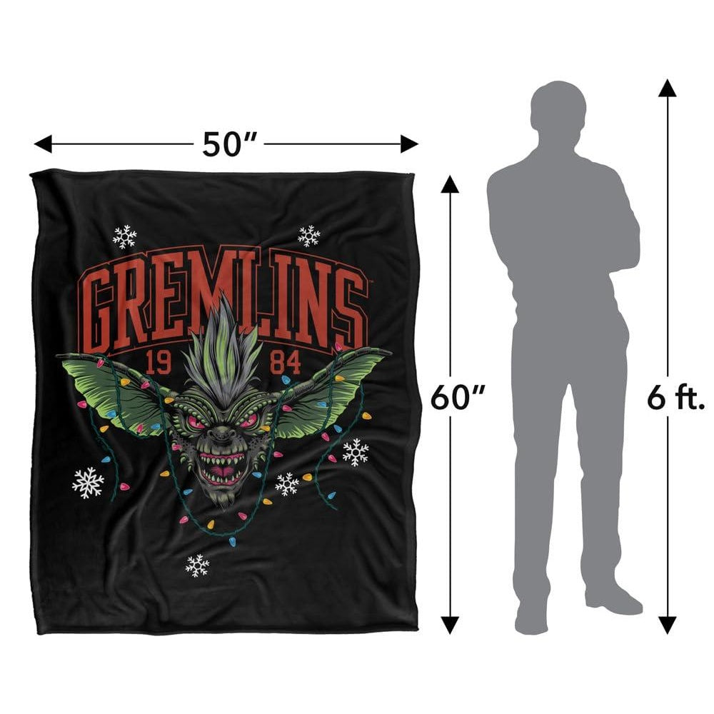 Multicoloured - Close up - Gremlins 1984 Fleece Christmas Blanket