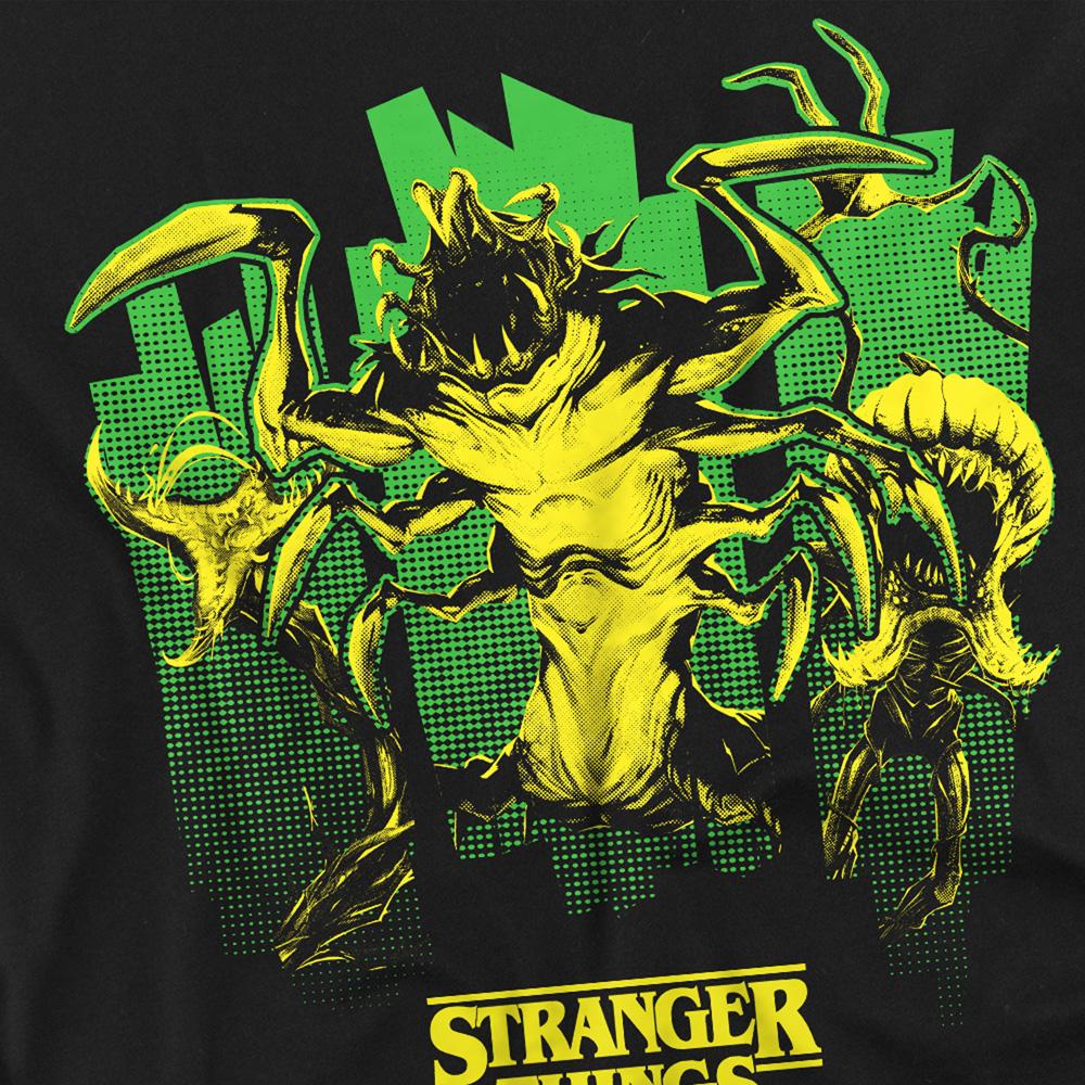 Black - Side - Stranger Things: Tales from ´85 Unisex Adult Monster Plants Long-Sleeved T-Shirt
