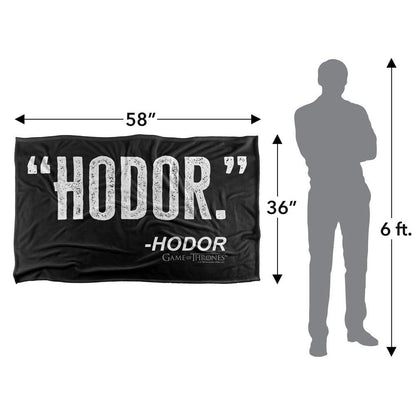Multicoloured - Side - Game of Thrones Hodor Blanket