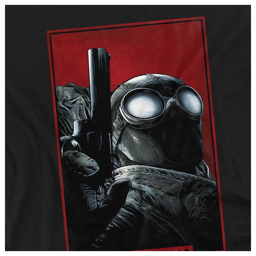 Black - Side - Spider-Noir Unisex Adult Comic Cover Ringspun Cotton Long-Sleeved T-Shirt
