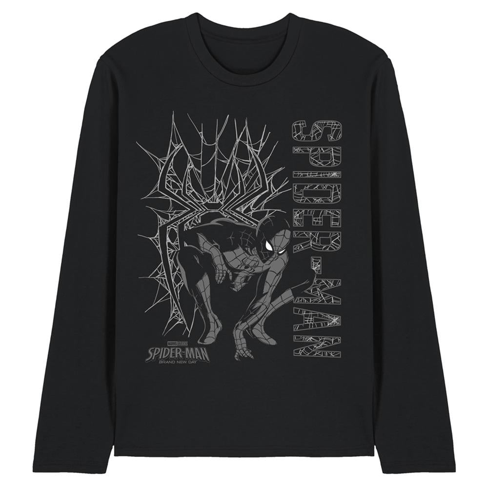 Black - Front - Spider-Man: Brand New Day Unisex Adult Web Hero Long-Sleeved T-Shirt