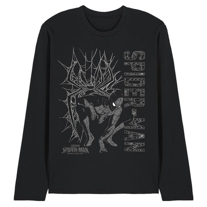 Black - Front - Spider-Man: Brand New Day Unisex Adult Web Hero Long-Sleeved T-Shirt