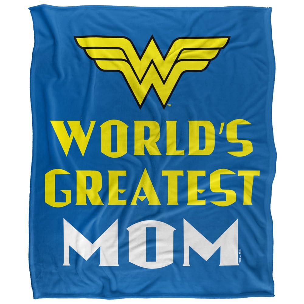 Multicoloured - Front - Wonder Woman World´s Greatest Mom Throw