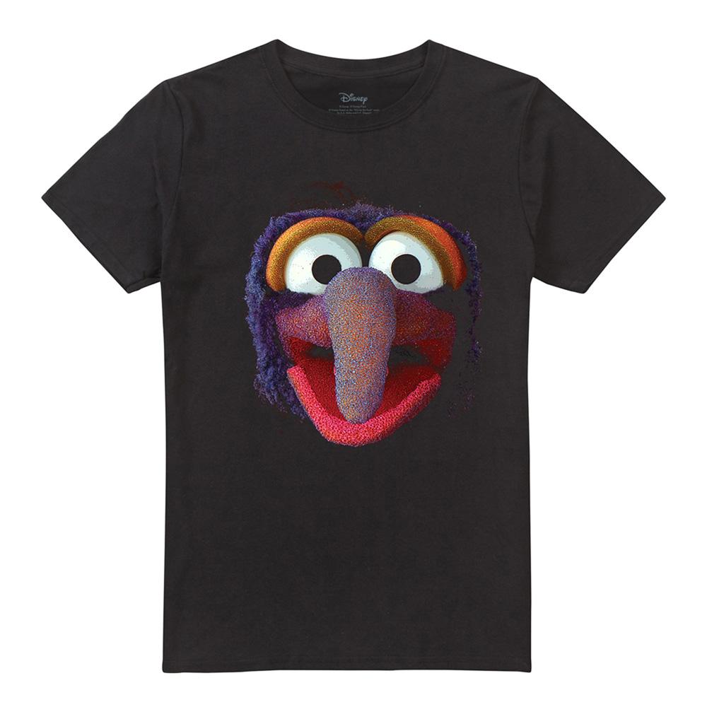Black - Front - The Muppets Unisex Adult Gonzo Ringspun Cotton T-Shirt