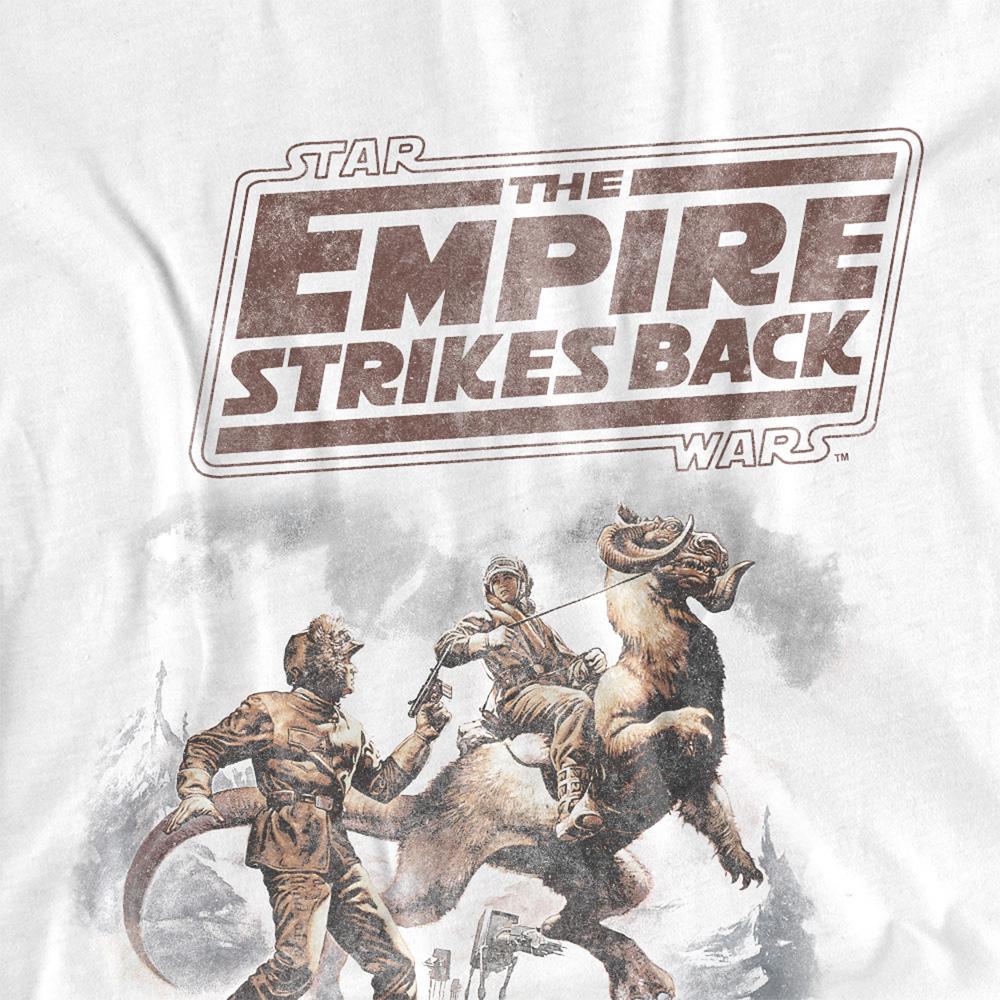 White - Side - Star Wars Womens-Ladies Western Fitted T-Shirt