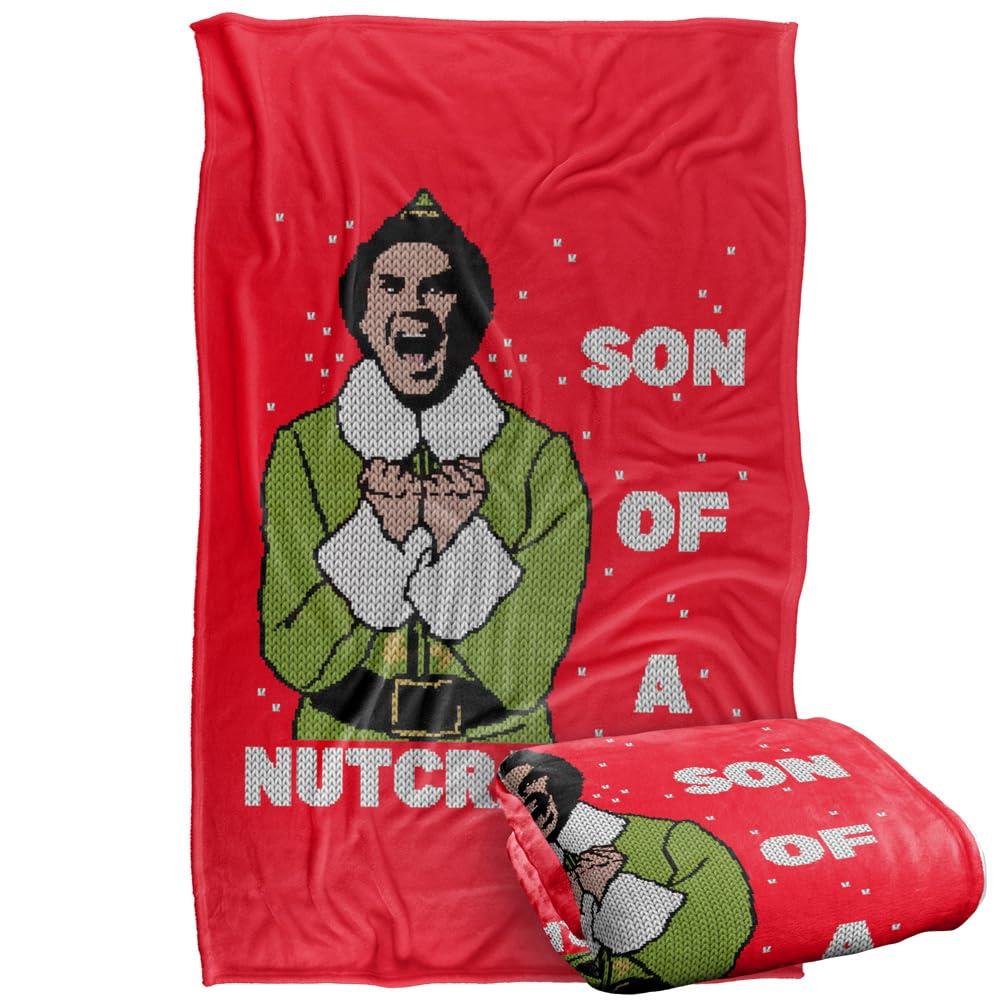 Multicoloured - Back - Elf Son Of A Nutcracker Fleece Buddy Throw