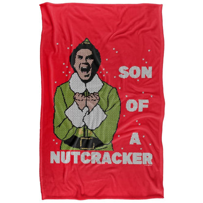 Multicoloured - Front - Elf Son Of A Nutcracker Fleece Buddy Throw