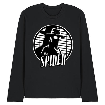 Black - Front - Spider-Noir Unisex Adult Spotlight Long-Sleeved T-Shirt