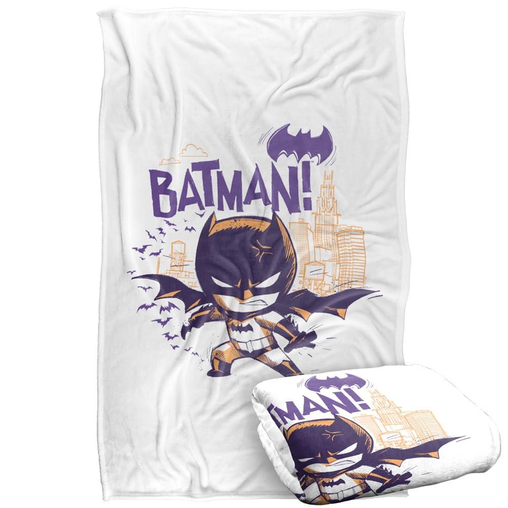 Multicoloured - Back - Batman Silky Chibi Throw