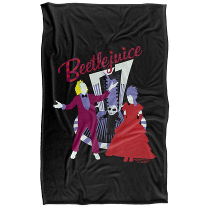 Multicoloured - Front - Beetlejuice Silky Wedding Bells Blanket