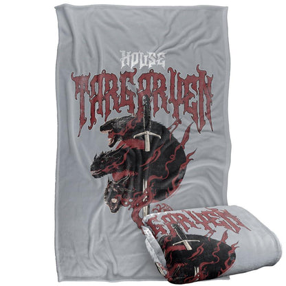 Multicoloured - Back - Game of Thrones House Targaryen Dragon Blanket