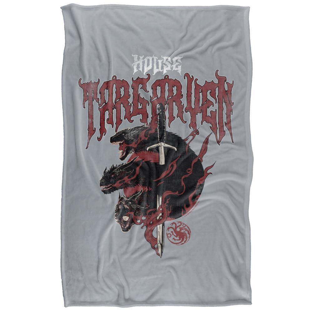 Multicoloured - Front - Game of Thrones House Targaryen Dragon Blanket