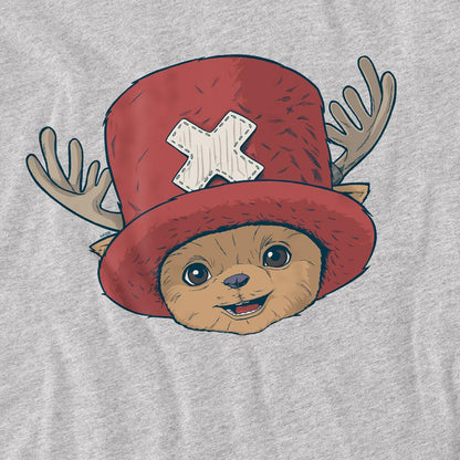 Athletic Heather - Side - One Piece Childrens-Kids Tony Tony Chopper Head Sweatshirt