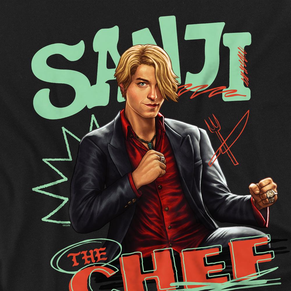 Black - Pack Shot - One Piece Unisex Adult The Chef Sanji T-Shirt