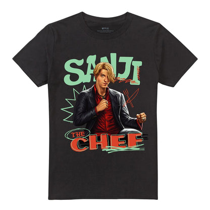 Black - Front - One Piece Unisex Adult The Chef Sanji T-Shirt