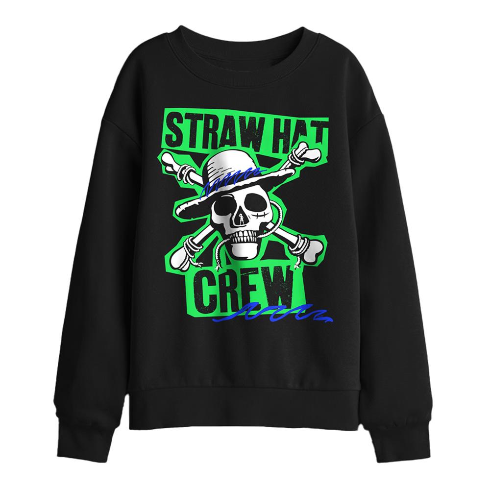 Black - Front - One Piece Childrens-Kids Scrapbook Sweatshirt