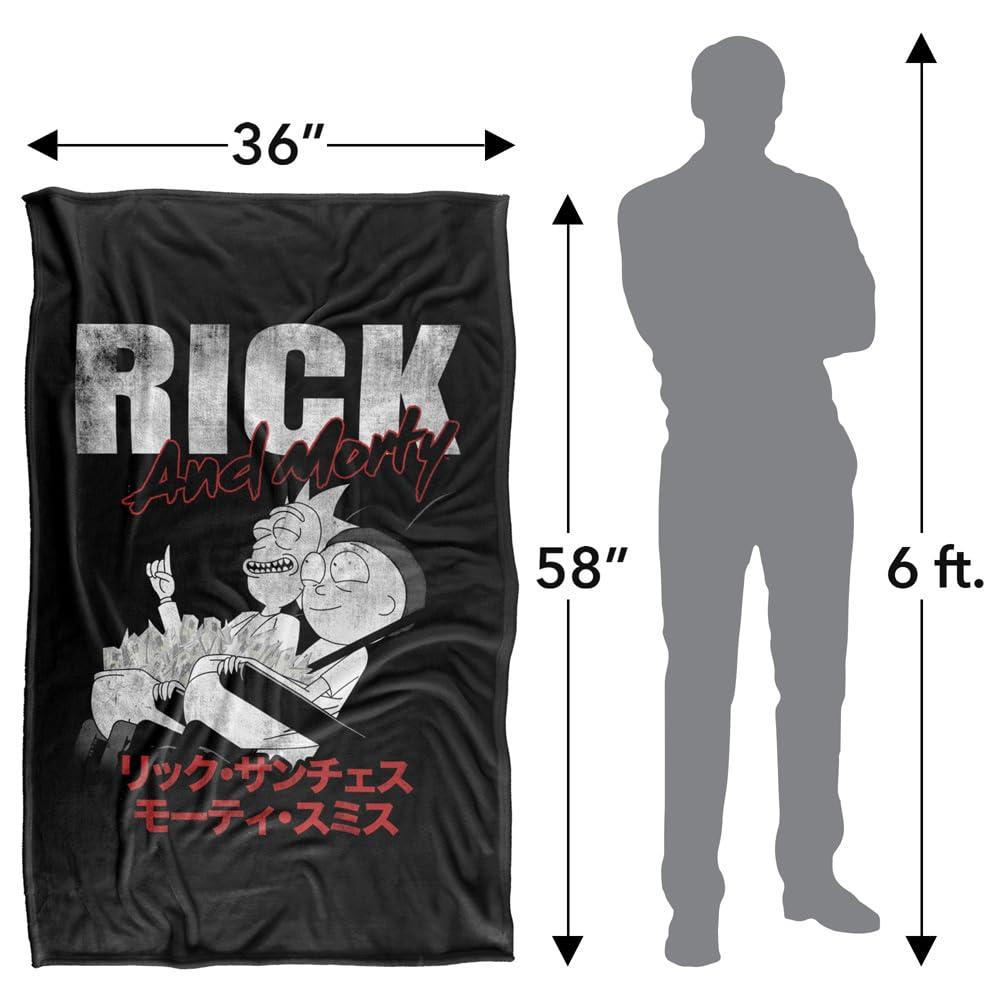 Multicoloured - Lifestyle - Rick And Morty Manga Throw