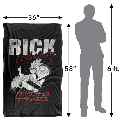 Multicoloured - Lifestyle - Rick And Morty Manga Throw