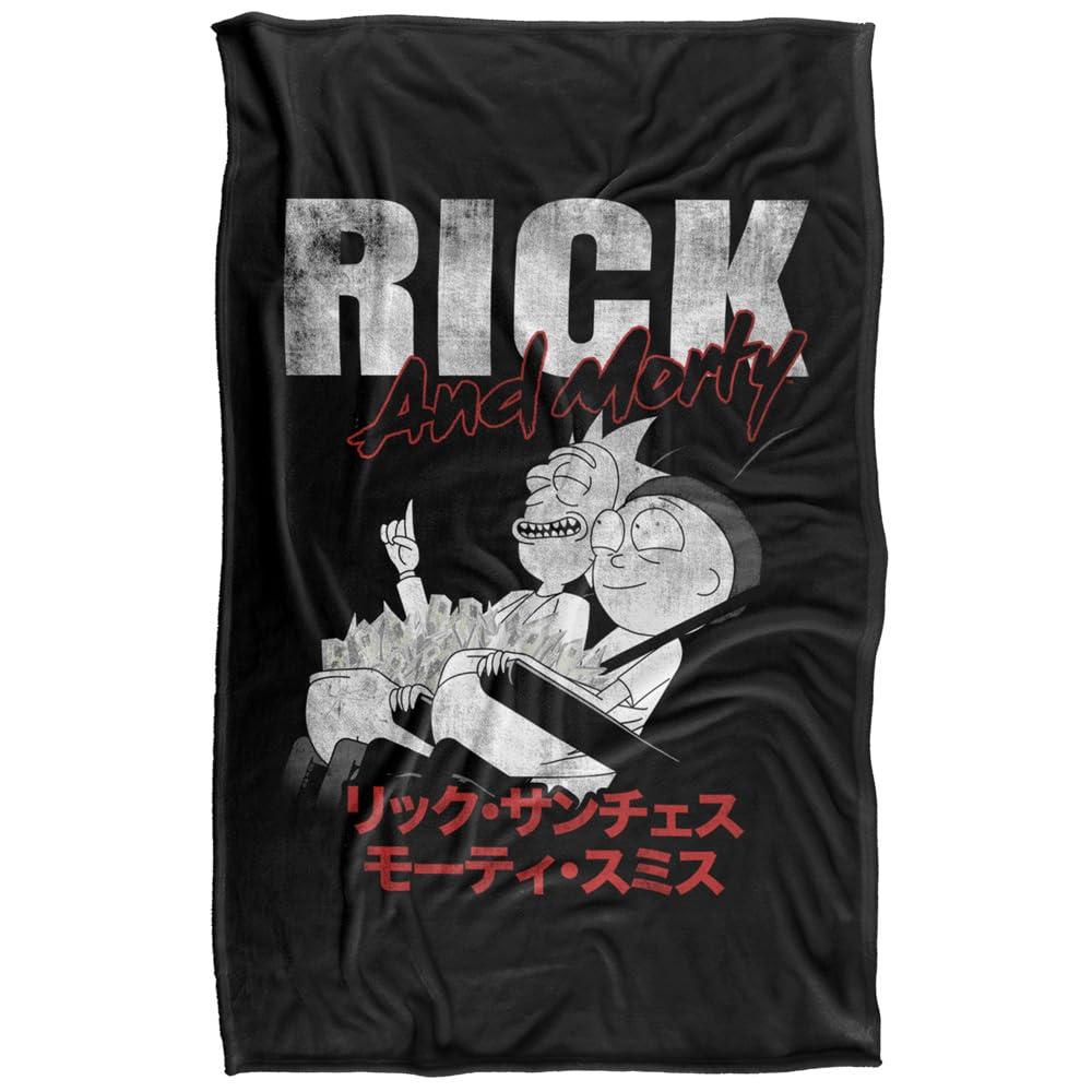 Multicoloured - Front - Rick And Morty Manga Throw