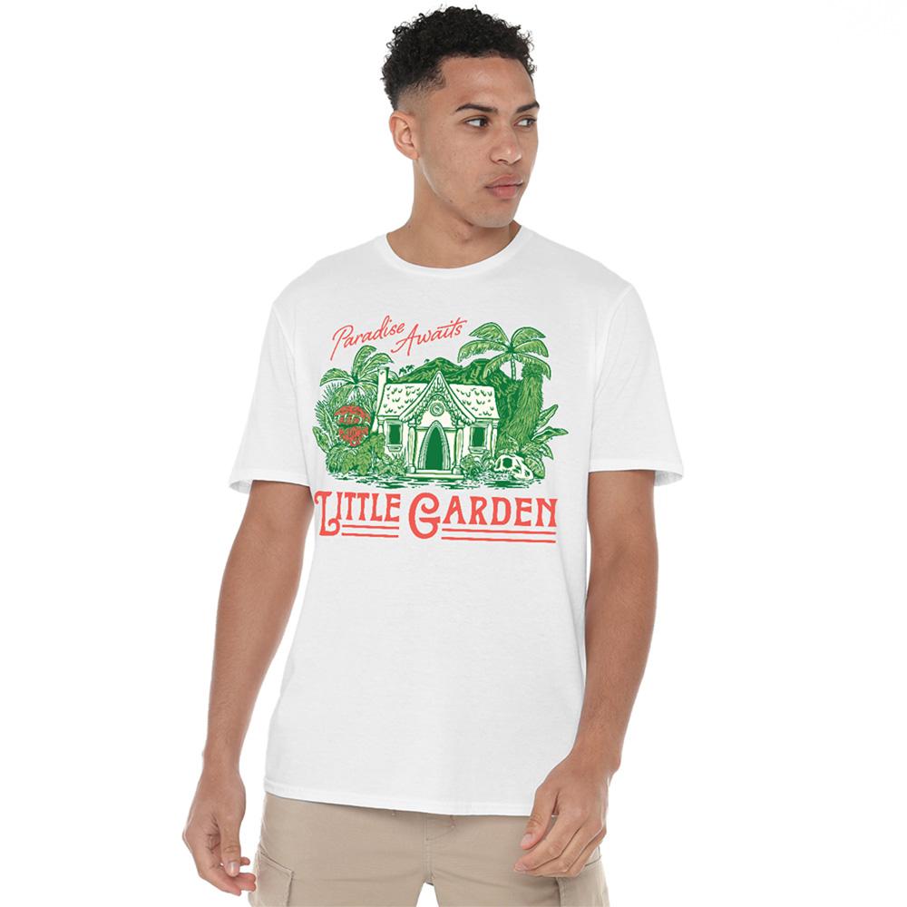 White - Lifestyle - One Piece Unisex Adult House Of Wax Little Garden T-Shirt