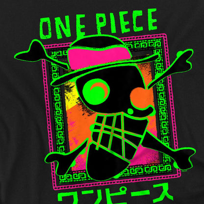 Black - Side - One Piece Unisex Adult Abstract Logo T-Shirt