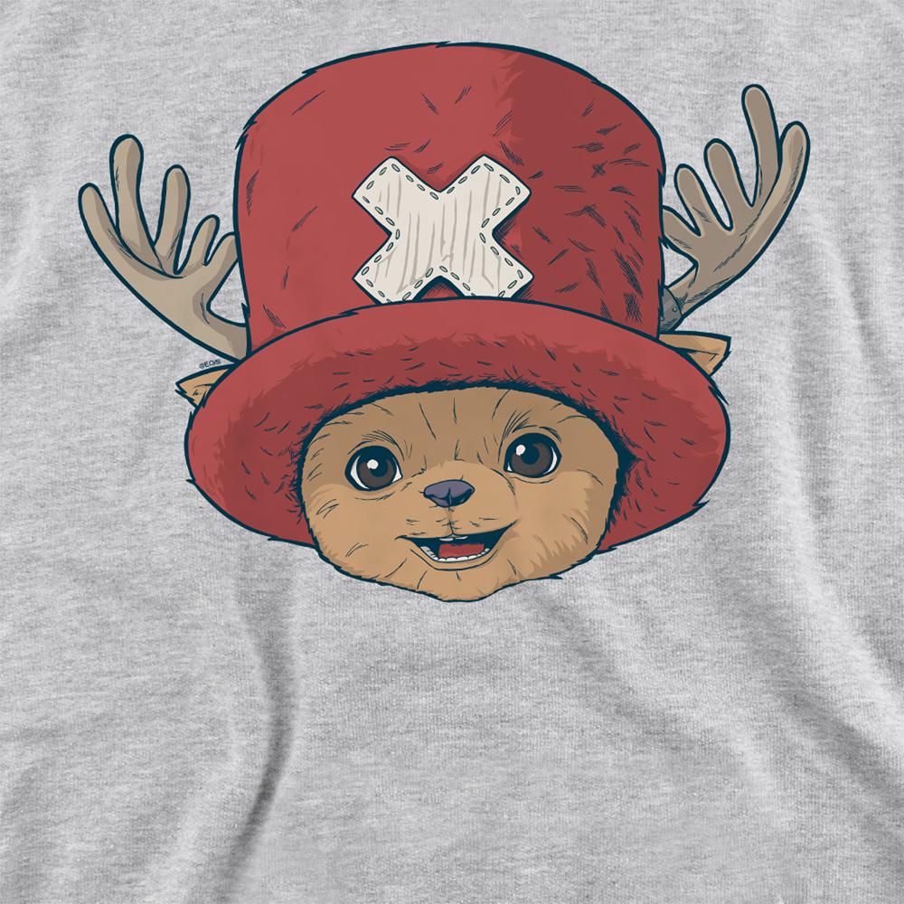 Athletic Heather - Side - One Piece Unisex Adult Tony Tony Chopper Long-Sleeved Sweatshirt