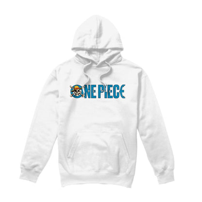 White - Front - One Piece Unisex Adult Jolly Roger Hoodie