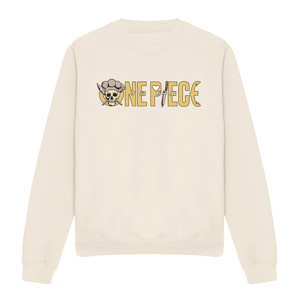 Natural - Front - One Piece Unisex Adult Sanji Long-Sleeved Sweatshirt