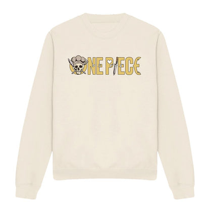 Natural - Front - One Piece Unisex Adult Sanji Long-Sleeved Sweatshirt