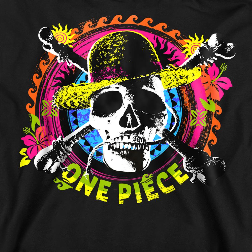 Black - Side - One Piece Unisex Adult Jolly Roger Sweatshirt