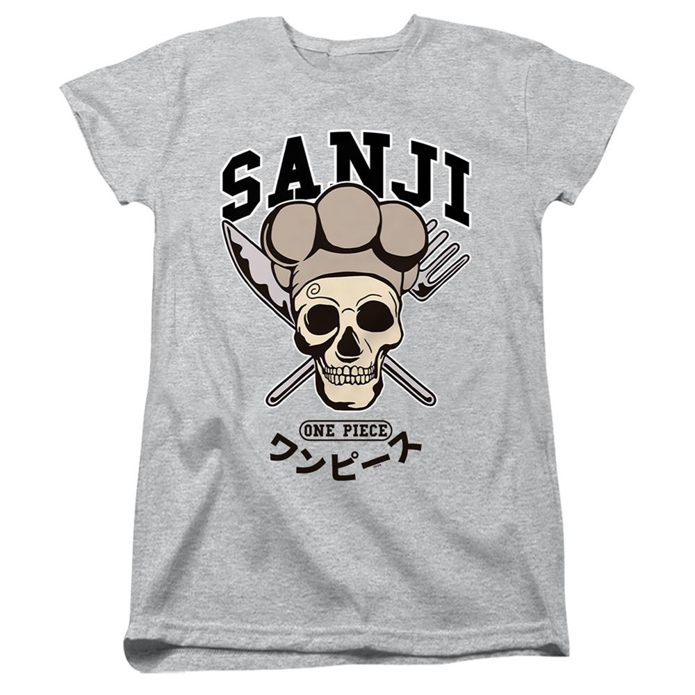 Athletic Heather - Front - One Piece Womens-Ladies Sanji Collegic Ringspun Cotton Fitted T-Shirt