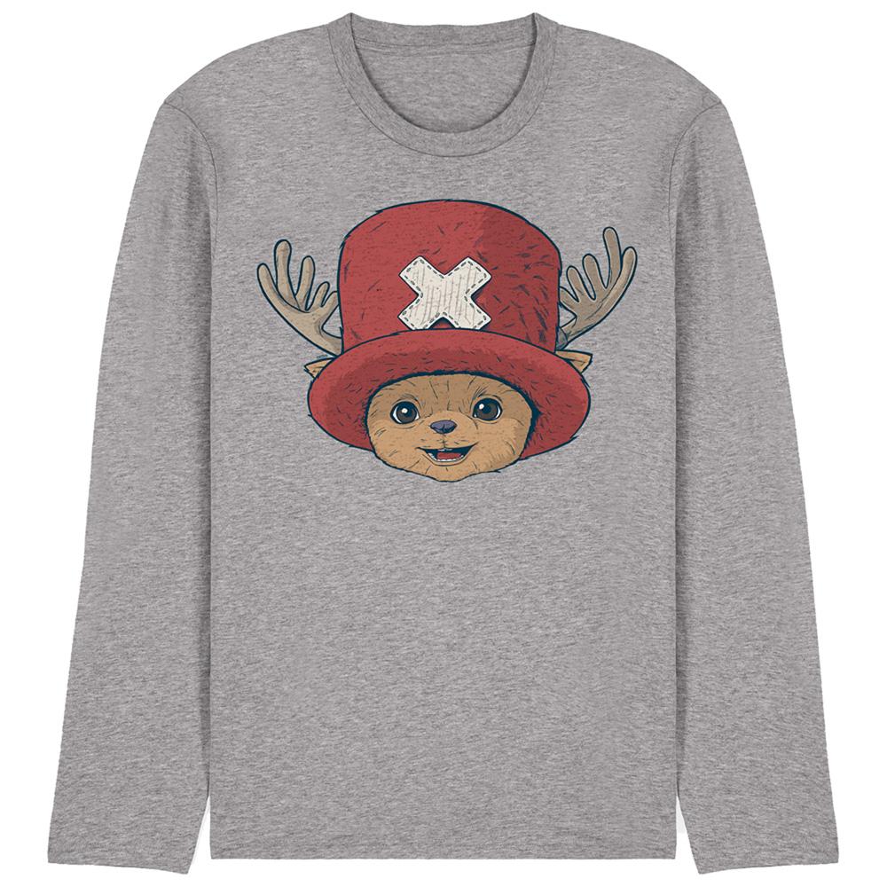 Athletic Heather - Front - One Piece Unisex Adult Tony Tony Chopper Long-Sleeved T-Shirt