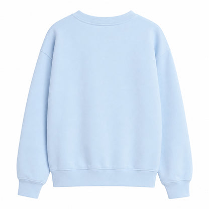 Light Blue - Back - One Piece Childrens-Kids Drum Island Postcard Sweatshirt