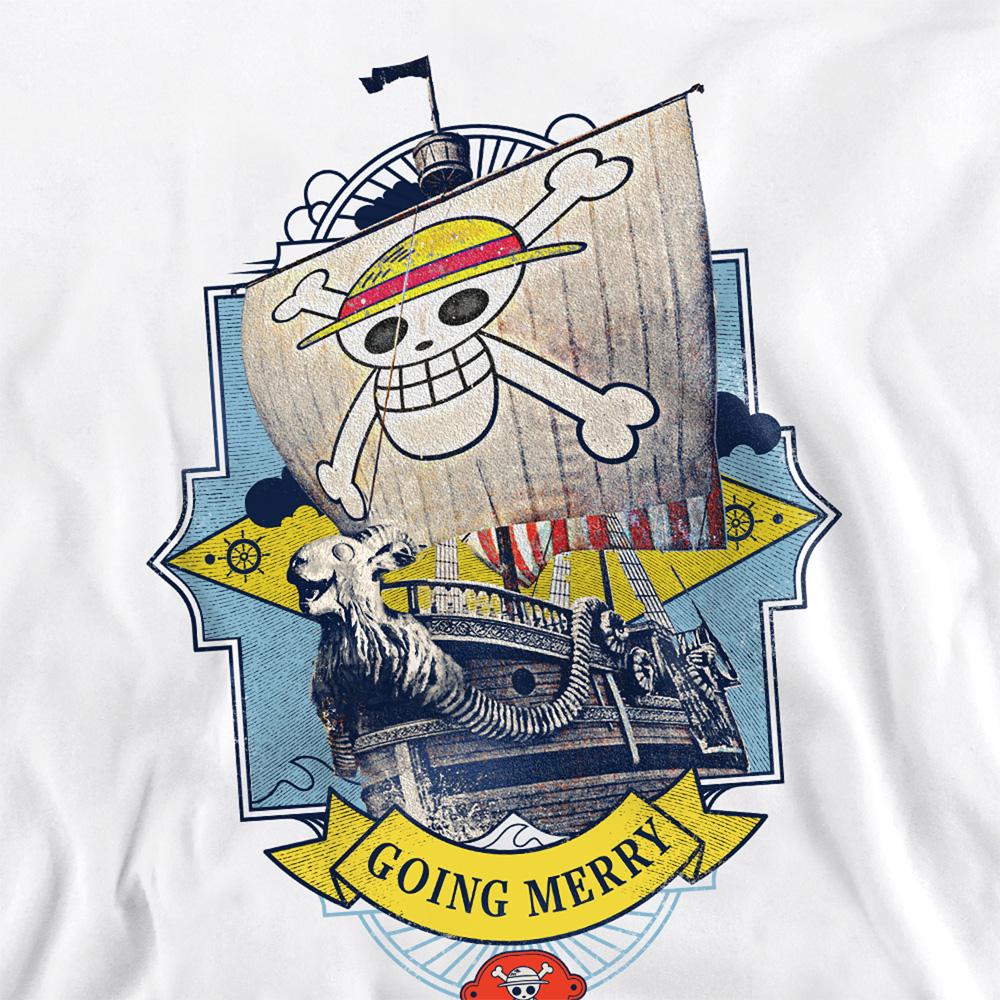 White - Side - One Piece Unisex Adult Going Merry Sweatshirt
