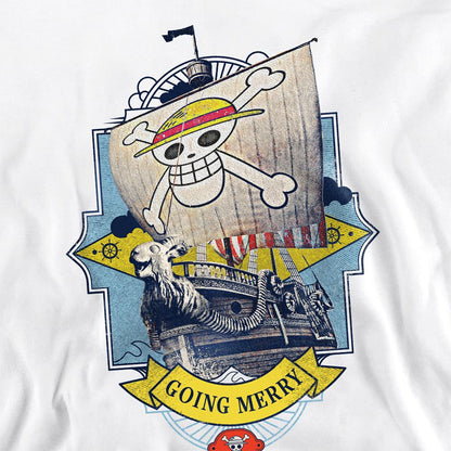 White - Side - One Piece Unisex Adult Going Merry Sweatshirt