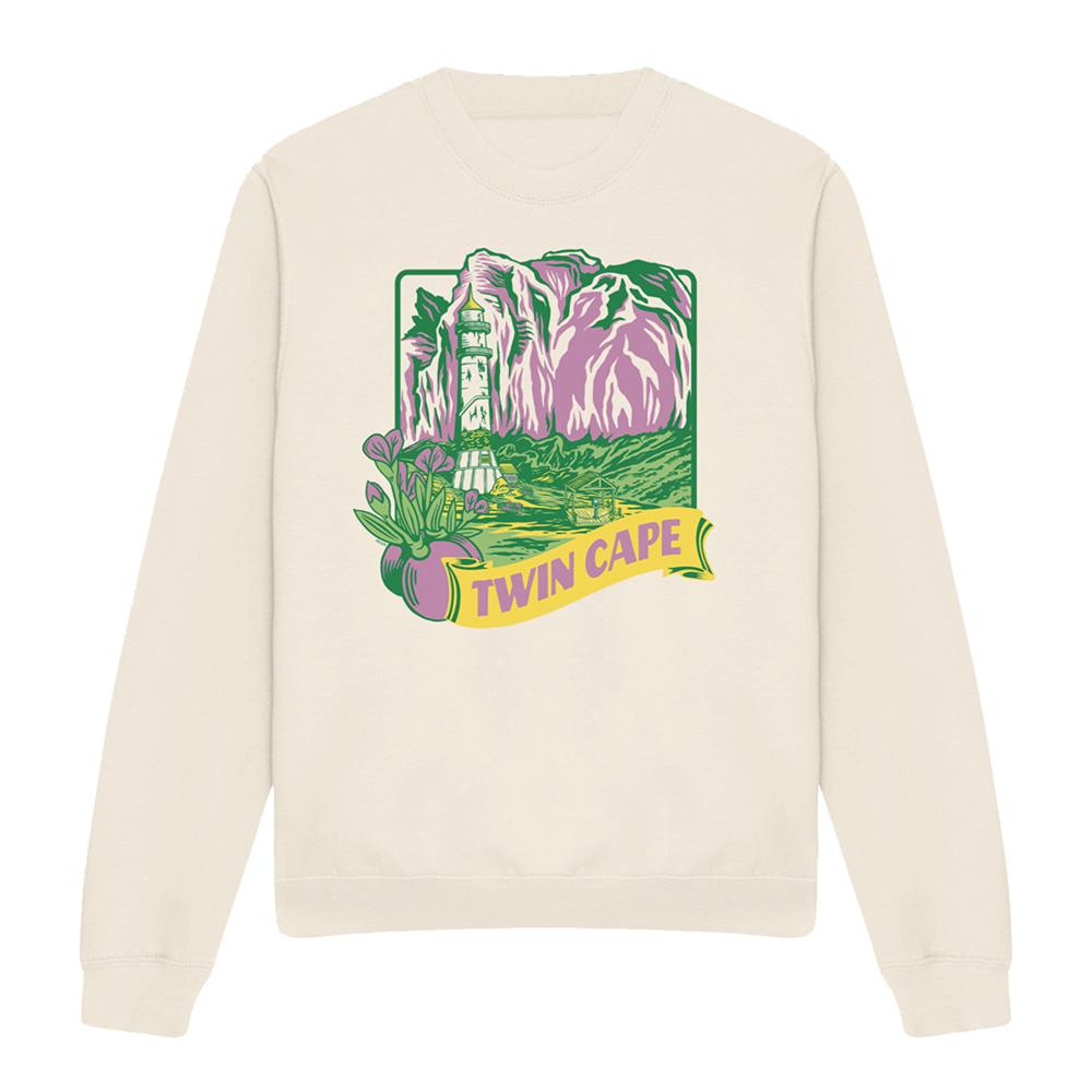 Natural - Front - One Piece Unisex Adult Midweight Sweatshirt