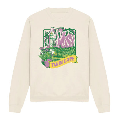 Natural - Front - One Piece Unisex Adult Midweight Sweatshirt