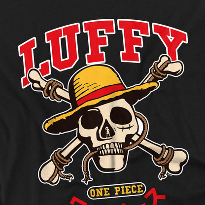 Black - Side - One Piece Childrens-Kids Luffy Collegic Sweatshirt