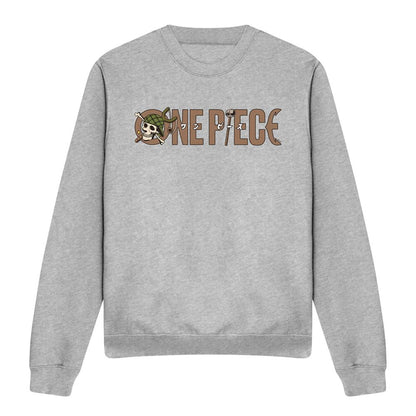 Athletic Heather - Front - One Piece Unisex Adult Usopp Heather Long-Sleeved Sweatshirt