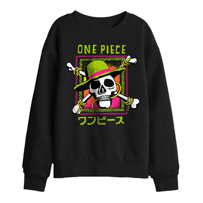 Black - Front - One Piece Childrens-Kids Coloured Sweatshirt