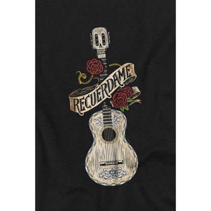 Black - Back - Coco Childrens-Kids Recuerdame Famous Guitar Ernesto T-Shirt