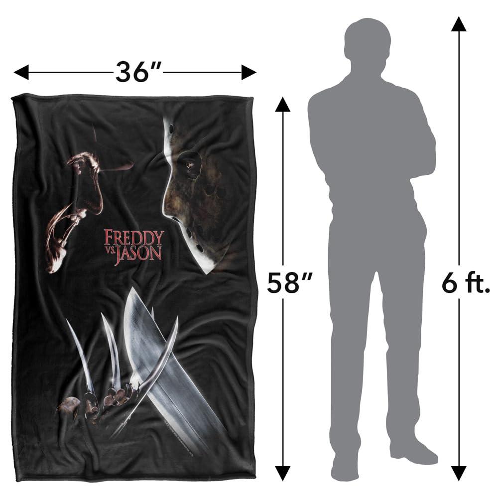 Multicoloured - Lifestyle - Freddy Vs Jason Graphic Print Blanket