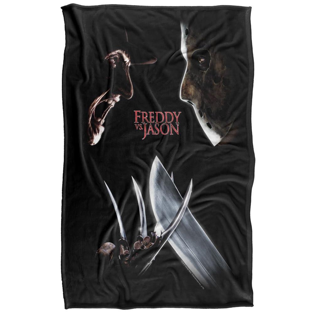 Multicoloured - Front - Freddy Vs Jason Graphic Print Blanket