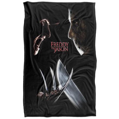 Multicoloured - Front - Freddy Vs Jason Graphic Print Blanket