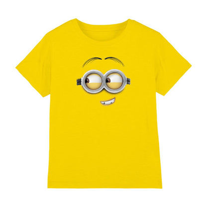 Yellow - Front - Minions Childrens-Kids Cheeky Face Minions T-Shirt
