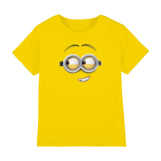 Yellow - Front - Minions Childrens-Kids Cheeky Face Minions T-Shirt