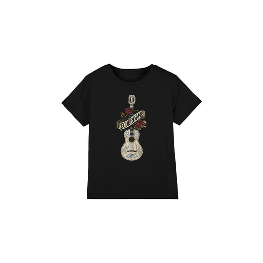Black - Front - Coco Childrens-Kids Recuerdame Famous Guitar Ernesto T-Shirt