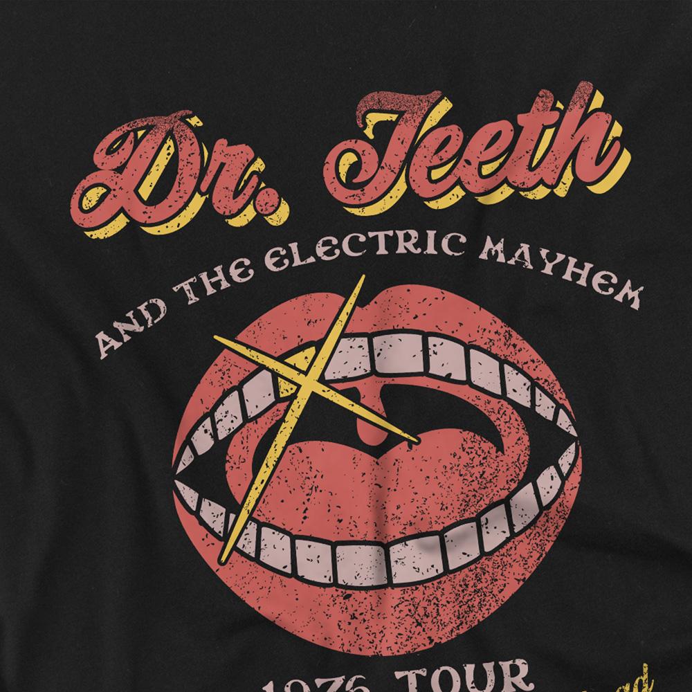 Black - Side - The Muppets Childrens-Kids Dr Teeth Tour Poster T-Shirt
