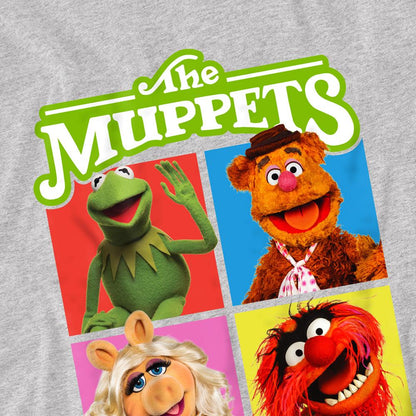 Athletic Heather - Side - The Muppets Childrens-Kids Character Boxes T-Shirt